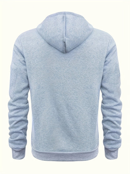 Callum | Men's Classic Solid Zip-Up Hoodie for Winter