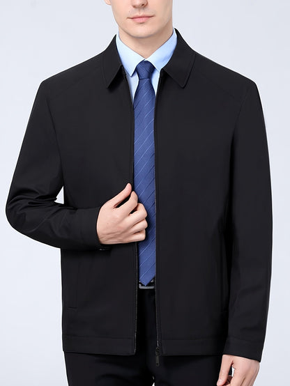 Joshua | Men's Zipper Lapel Jacket