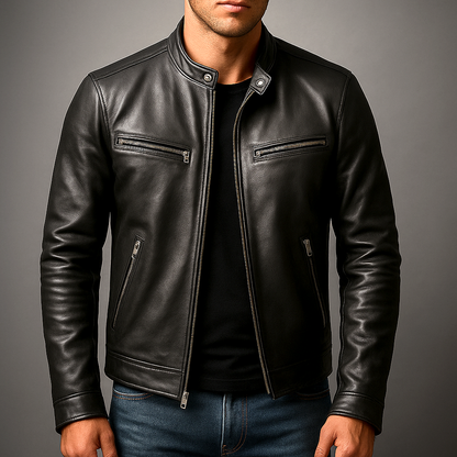 James | Men's Classic Biker Jacket