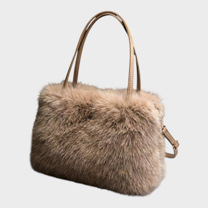 Iris | Women's Luxurious Fluffy Faux Fur Shoulder Bag