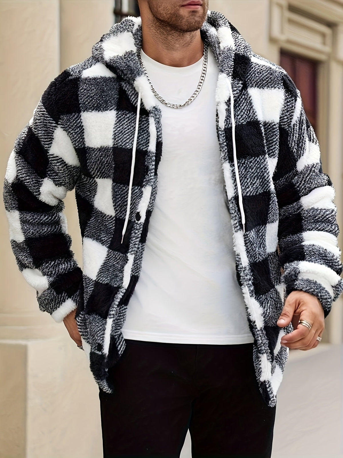 Nathan | Men's Stylish Colourblock Hooded Jacket