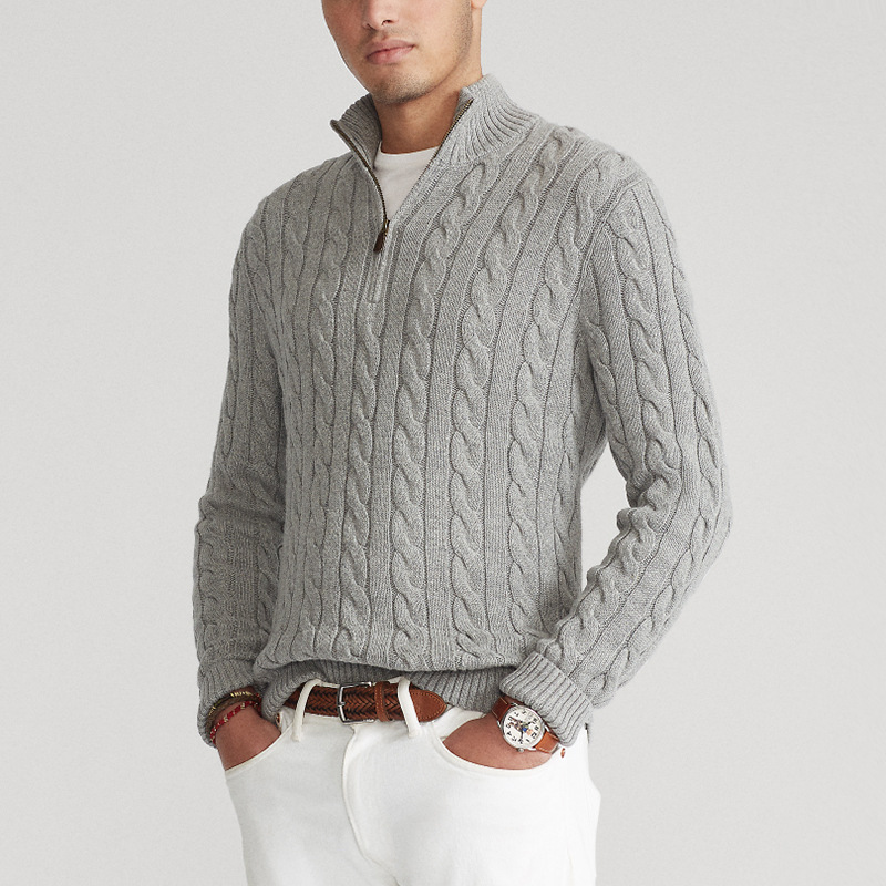 Archie | Men's Cable-Knit Quarter-Zip Jumper for Winter