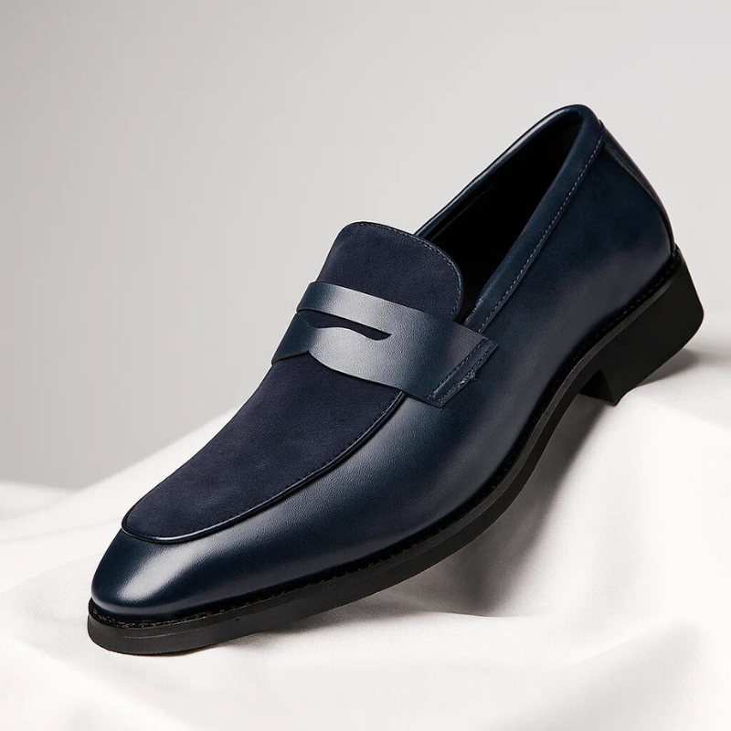 Cameron | Men's Suede Penny Loafers
