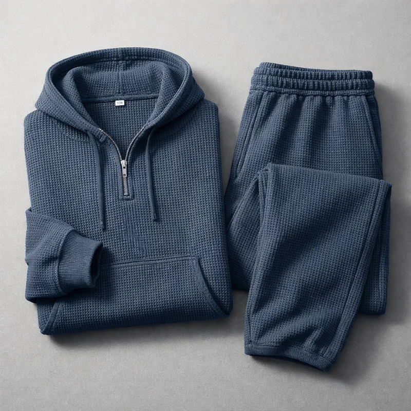 Edward | Men's Cosy Waffle-Knit Set