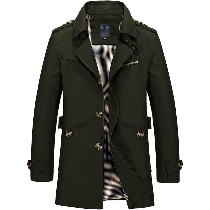 Daniel | Men's Long Business Windbreaker Jacket