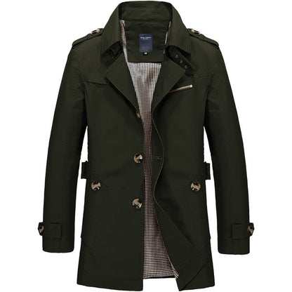 Daniel | Men's Long Business Windbreaker Jacket