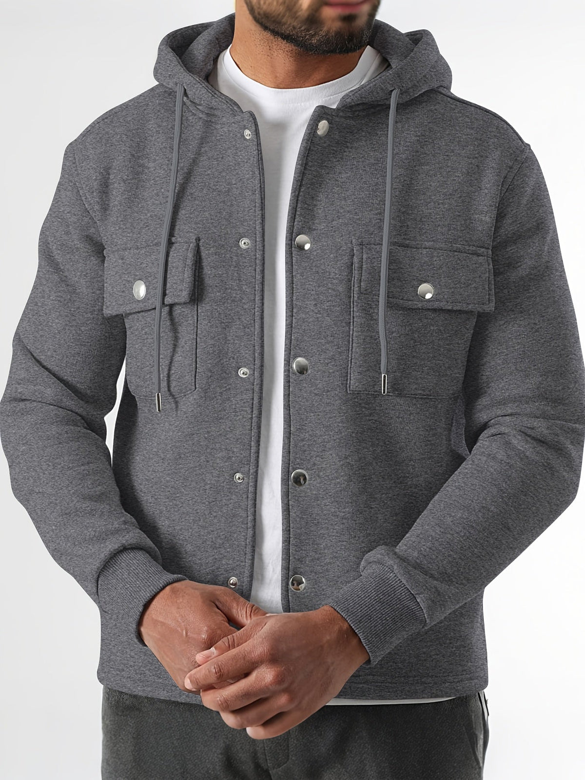 Harry | Men's Classic Solid-Knit Hoodie for Winter