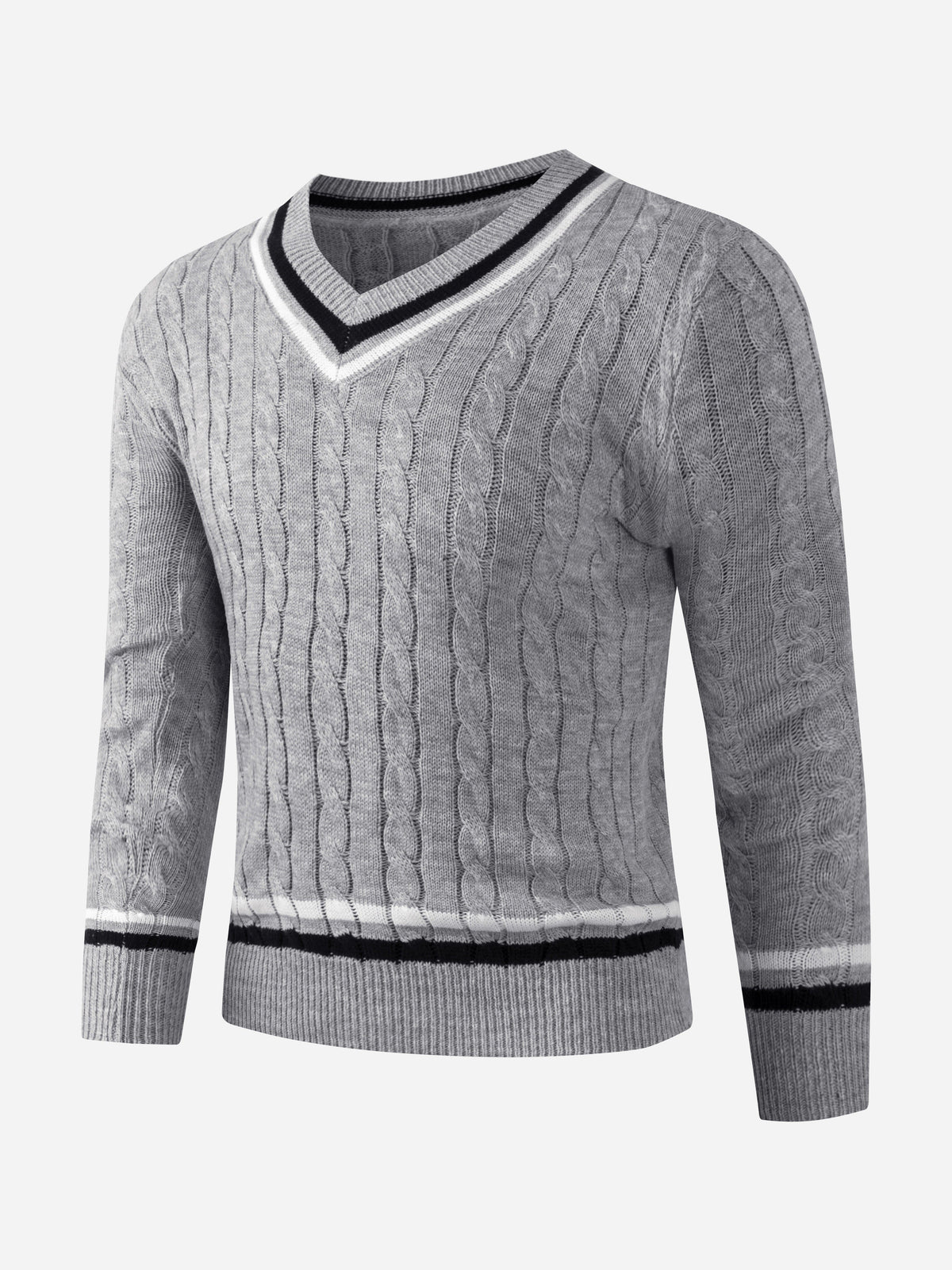 Toby | Men's Preppy V-Neck Jumper for Winter