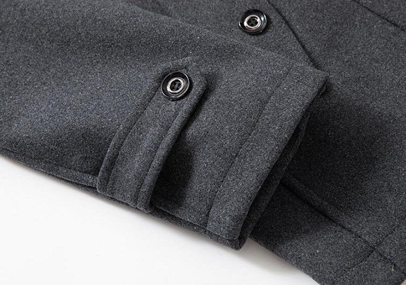 Randall | Men's Classic Double-Breasted Pea Coat for Winter