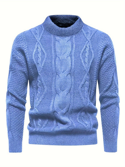 Finley | Men's Classic Cable-Knit Crew Neck Jumper for Winter