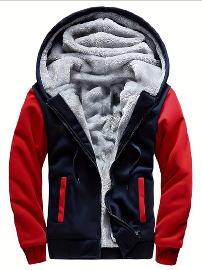 Cameron | Men's Cosy Fleece Hooded Jacket for Winter