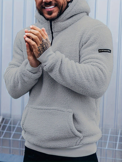 Lewis | Men's Plush Fleece Zip-Up Hoodie for Winter