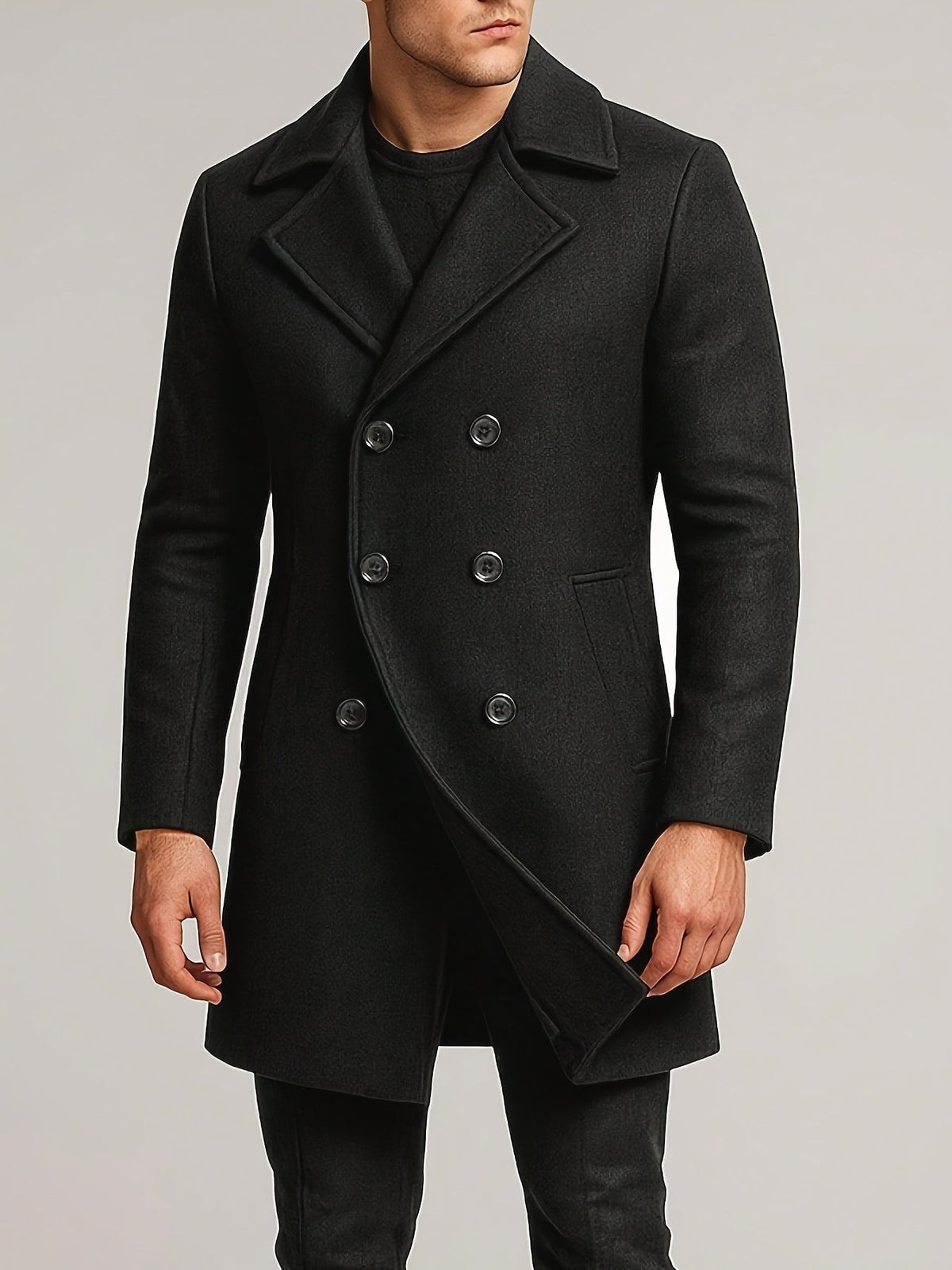 Ian | Men's Mid-Length Lapel Coat for Winter