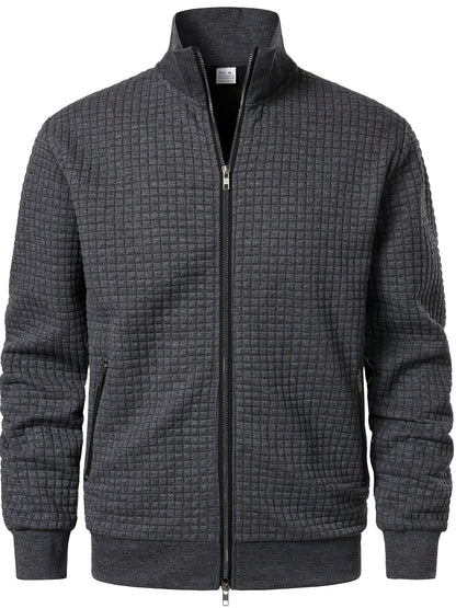 Leo | Men's Textured Waffle-Knit Jacket for Winter