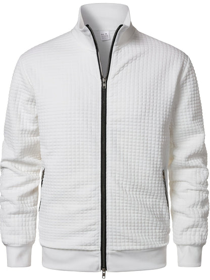 Leo | Men's Textured Waffle-Knit Jacket for Winter