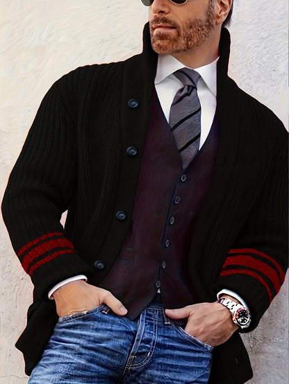 Harvey | Men's Cosy Chunky-Knit Cardigan for Winter