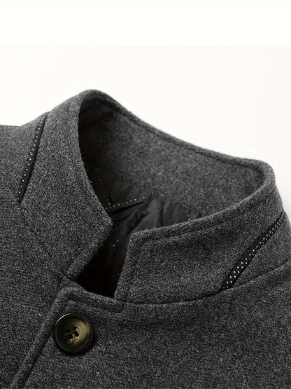 Jack | Men's Stand-Collar Tweed Jacket