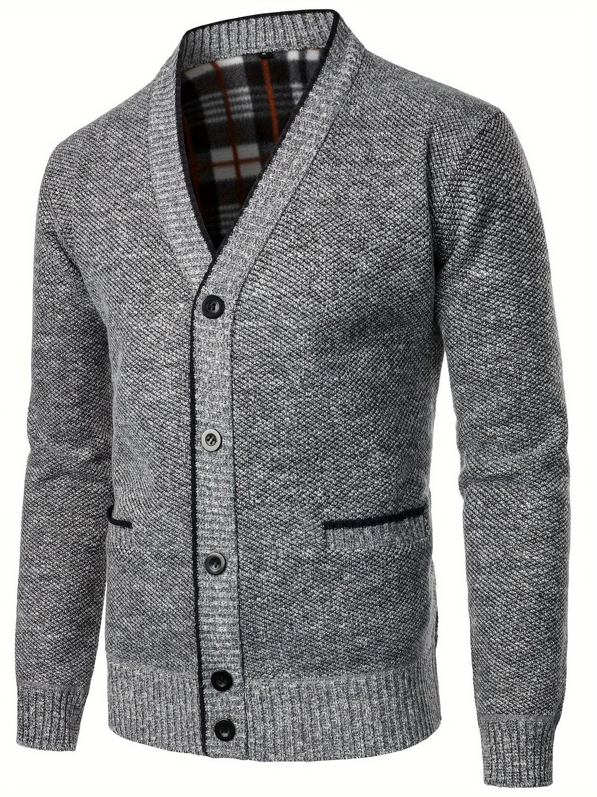 Oliver | Men's Classic Solid-Knit Cardigan for Winter