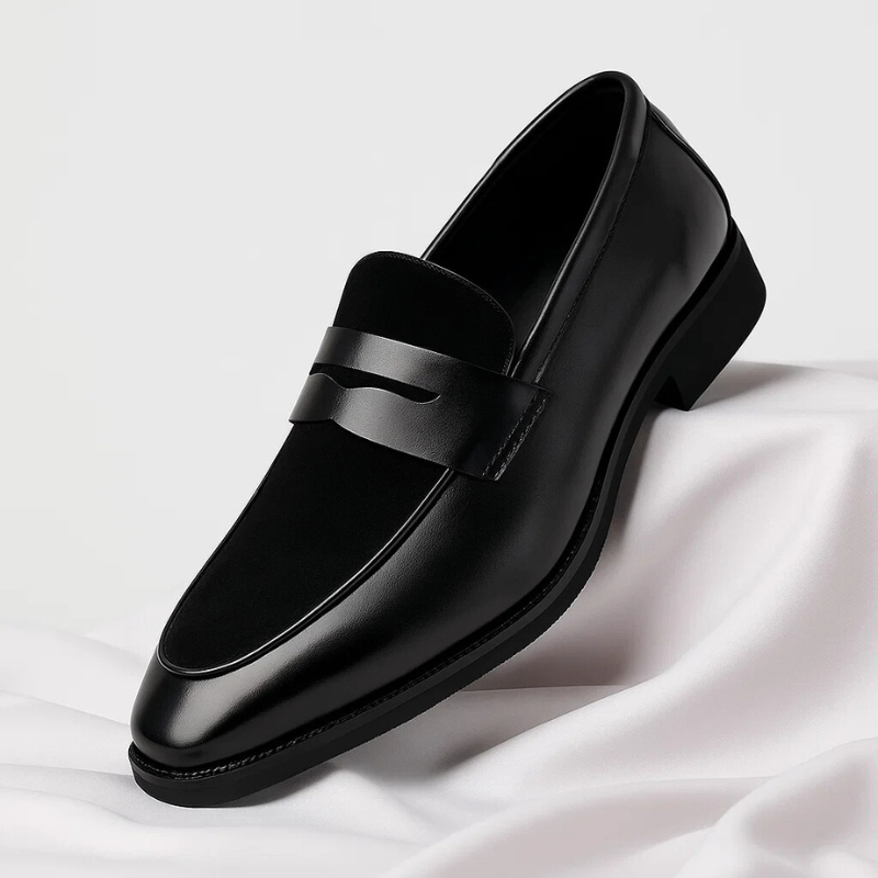 Cameron | Men's Suede Penny Loafers
