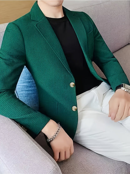 Callum | Men's Waffle-Knit Blazer