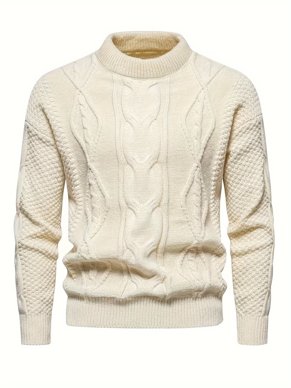 Finley | Men's Classic Cable-Knit Crew Neck Jumper for Winter
