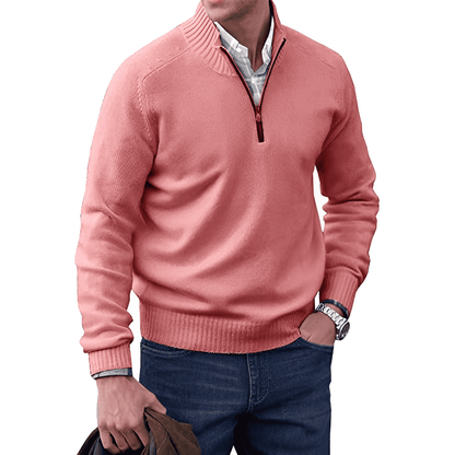 Oliver | Men's Zippered Knit Pullover Jumper for Winter