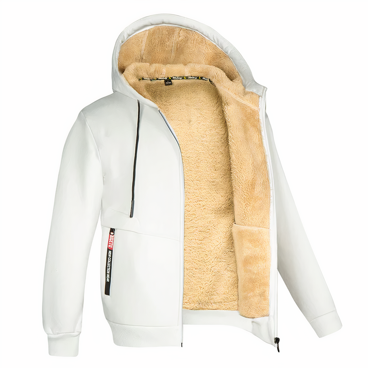 Randy | Men's Cosy Fleece-Lined Hooded Zip-Up Jacket for Winter
