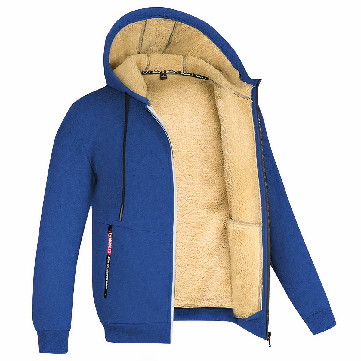 Randy | Men's Cosy Fleece-Lined Hooded Zip-Up Jacket for Winter