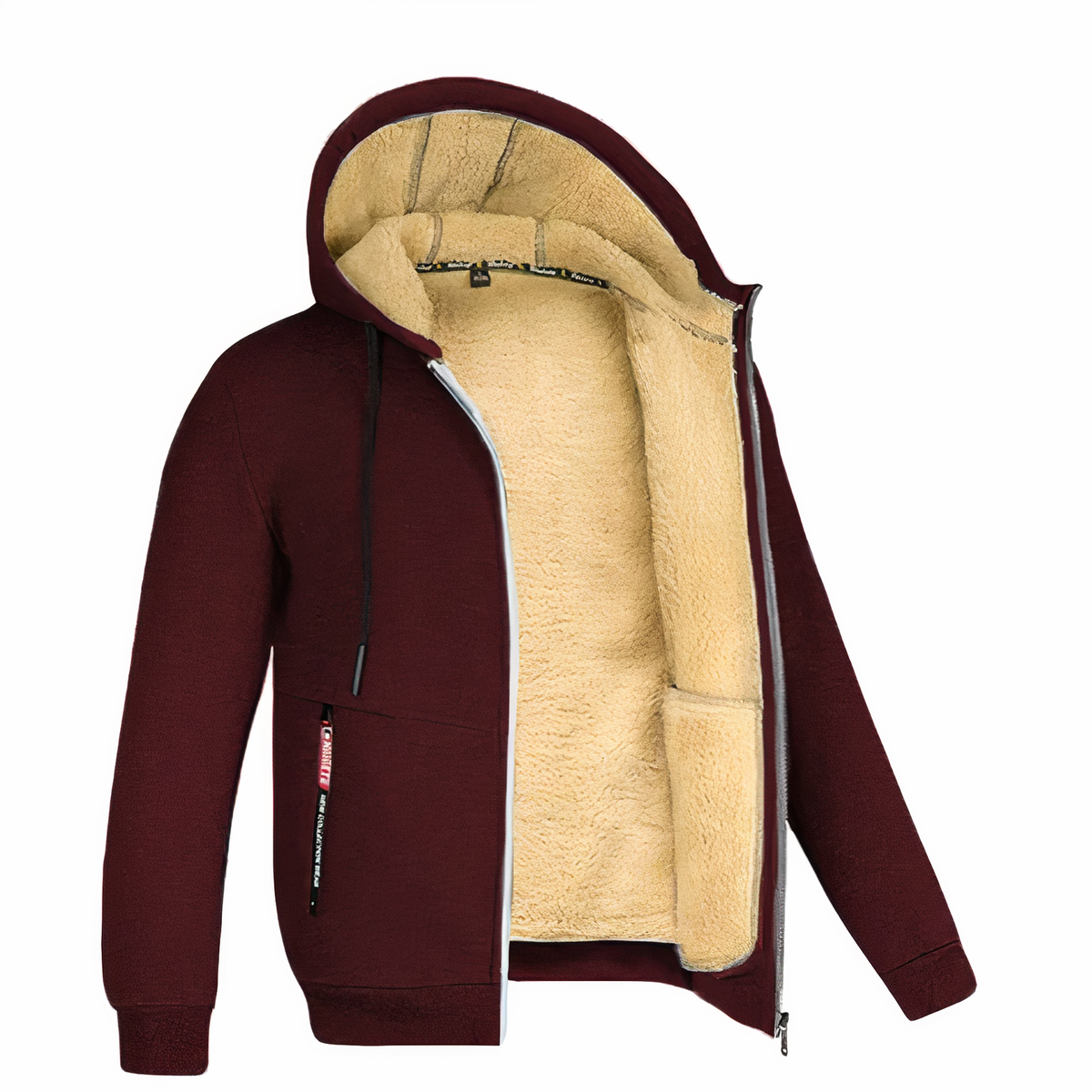 Randy | Men's Cosy Fleece-Lined Hooded Zip-Up Jacket for Winter