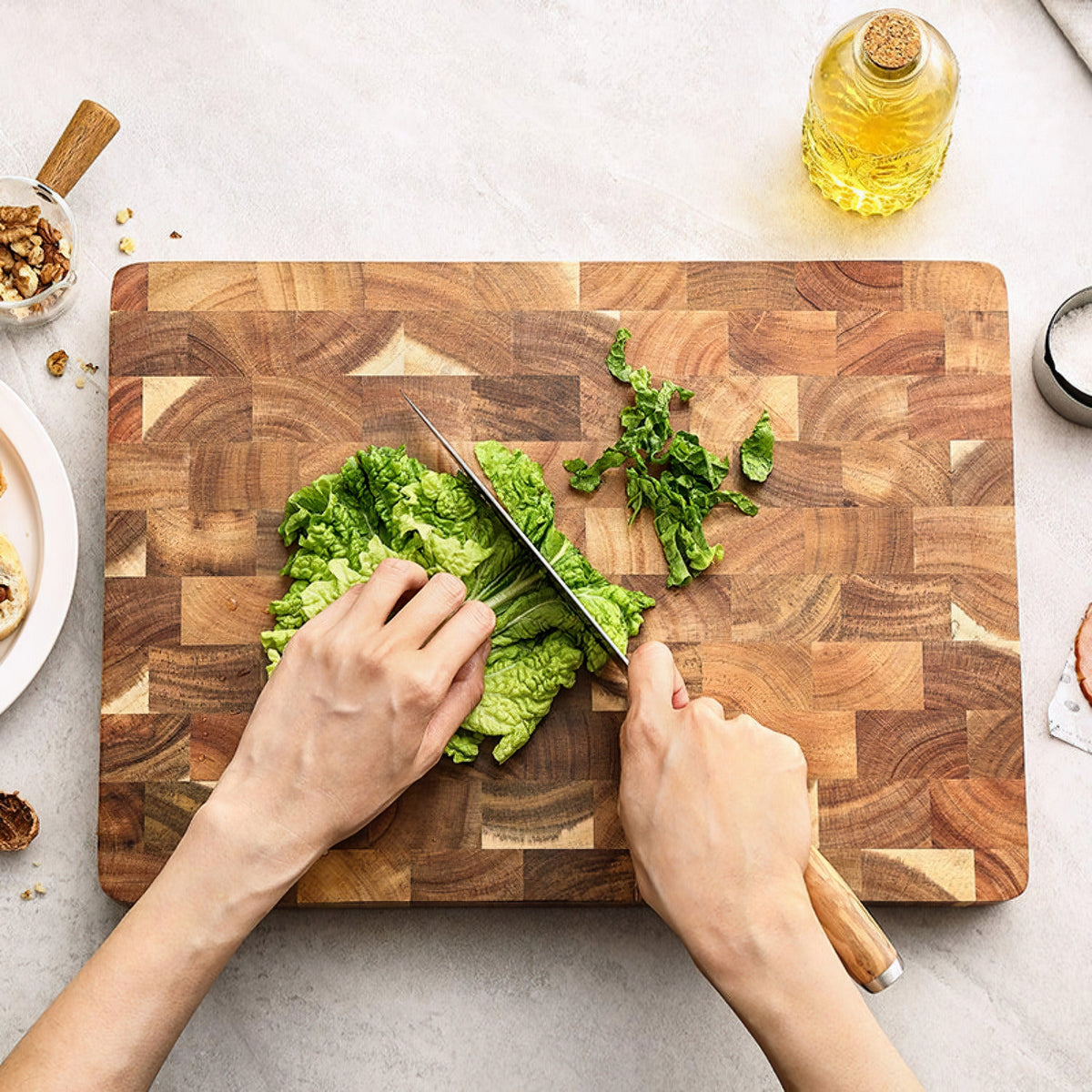 Acacia Wood Cutting Board | Durable Knife-Friendly Surface for Kitchen Prep