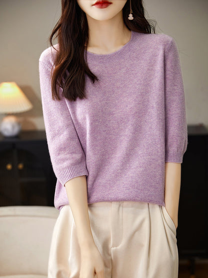 Petronella | Women's Soft Merino Wool Blend Crew-Neck Jumper for Winter