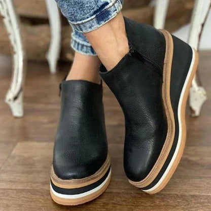 Courtney | Women's Elegant Wedge Boots