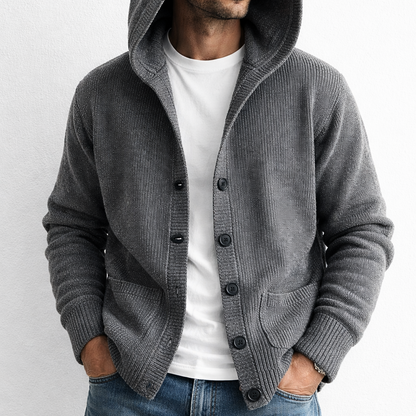 Stirling | Hooded Knit Cardigan for Winter