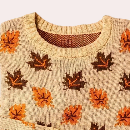 Edith | Women's Elegant Patterned Crewneck Jumper for Winter
