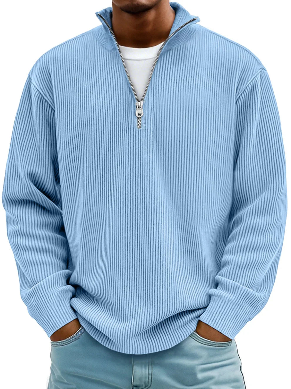 Daniel | Men's Classic Knit Half-Zip Pullover for Winter