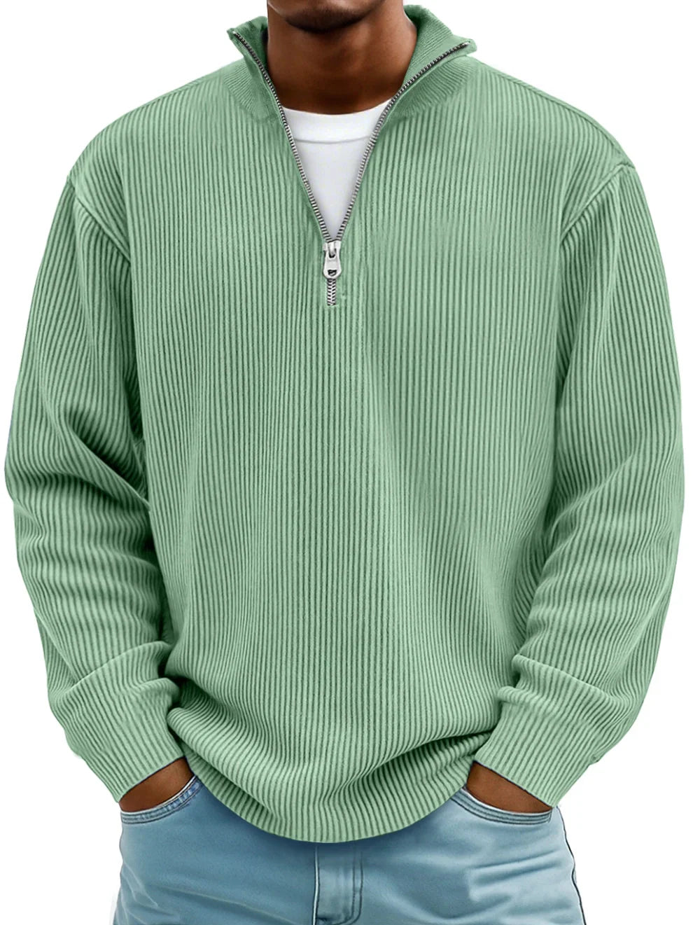 Daniel | Men's Classic Knit Half-Zip Pullover for Winter
