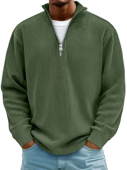 Daniel | Men's Classic Knit Half-Zip Pullover for Winter