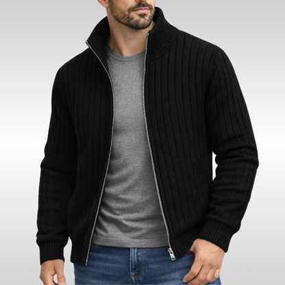 Louis | Men's Classic Zip-Up Cardigan for Winter