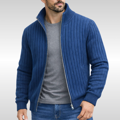 Louis | Men's Classic Zip-Up Cardigan for Winter