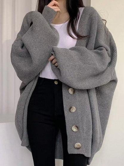 Doris | Women's Cosy Oversized Button-Down Winter Cardigan