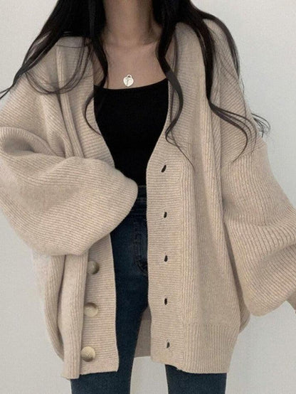 Doris | Women's Cosy Oversized Button-Down Winter Cardigan