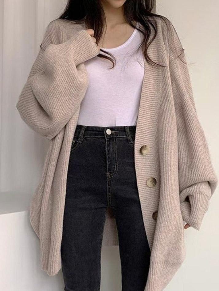 Doris | Women's Cosy Oversized Button-Down Winter Cardigan