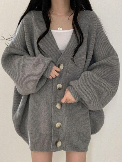 Doris | Women's Cosy Oversized Button-Down Winter Cardigan