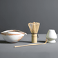 Ceramic & Bamboo Matcha Set with Whisk & Spoon | Elegant Tea Ritual for Mindful Preparation
