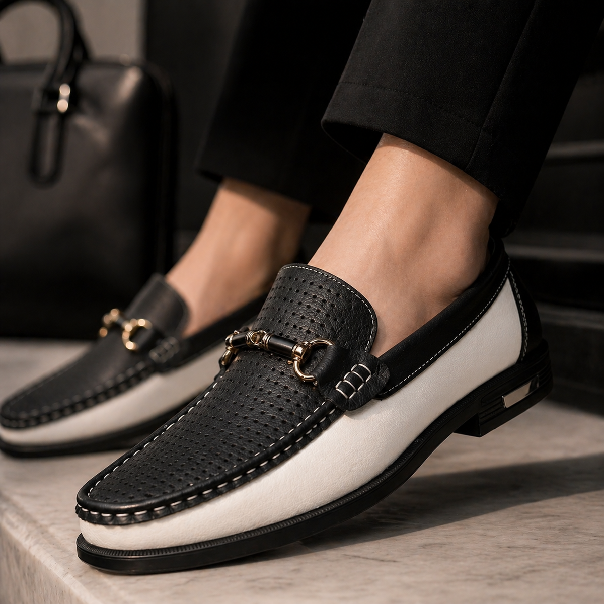 Finley | Men's Perforated Slip-On Loafers