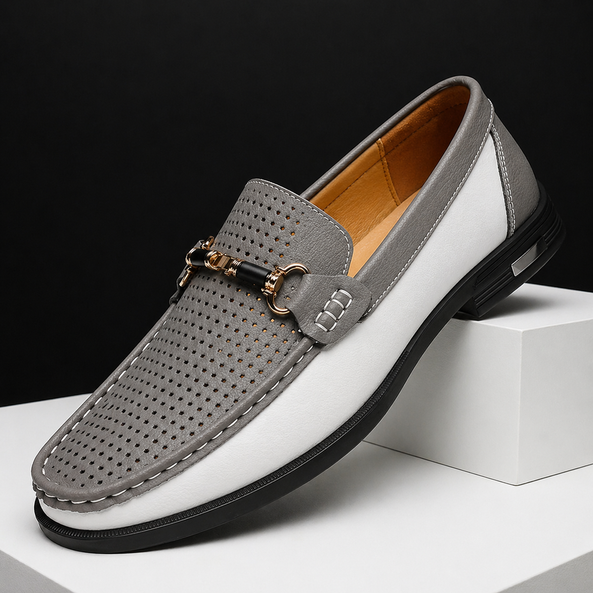 Finley | Men's Perforated Slip-On Loafers