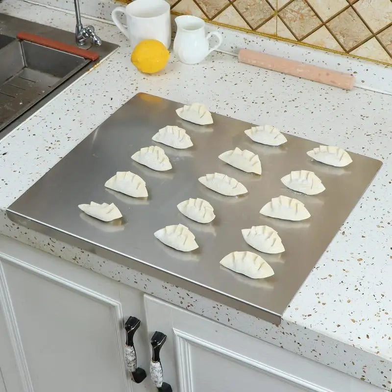 ChefGuard | Stainless Steel Chopping Board with Non-Slip Pads | Durable Surface for Clean and Safe Food Prep
