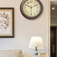 Classic Home Decor | Silent Wall Clock with Elegant Brown Finish | 30 cm Design for Peaceful Living
