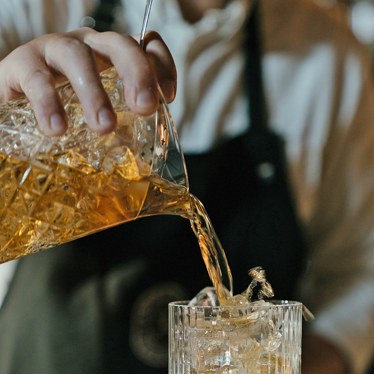 Classic Mixology | 4 Piece Cocktail Mixing Glass Set with Durable Glass Pitcher | Essential Tools for Home Bartenders