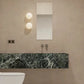 Contemporary Globe Wall Light | LED Sconce with Frosted Glass Diffuser | Ideal for Modern Interiors